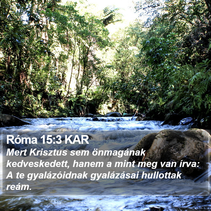 Róma 15:3 KAR Bible Study