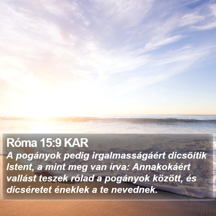 Róma 15:9 KAR Bible Study