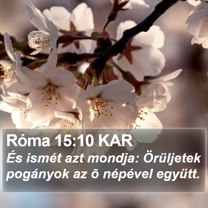 Róma 15:10 KAR Bible Study