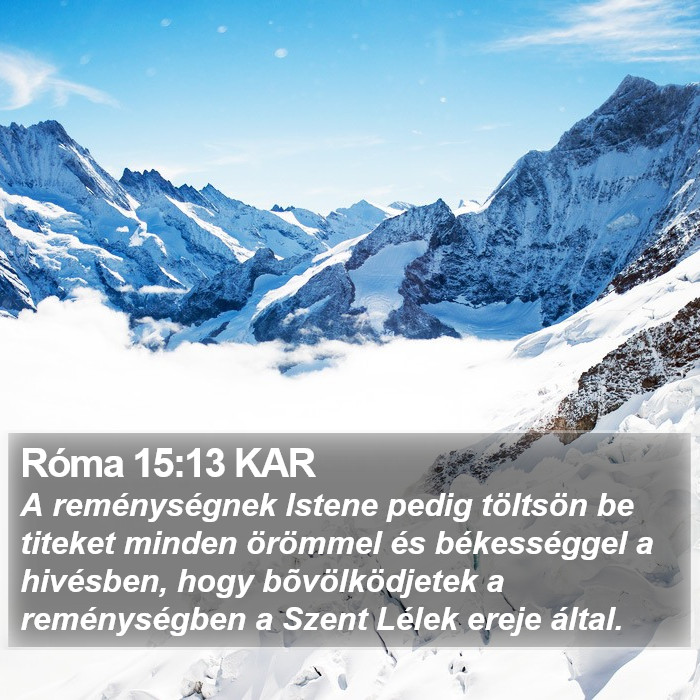 Róma 15:13 KAR Bible Study