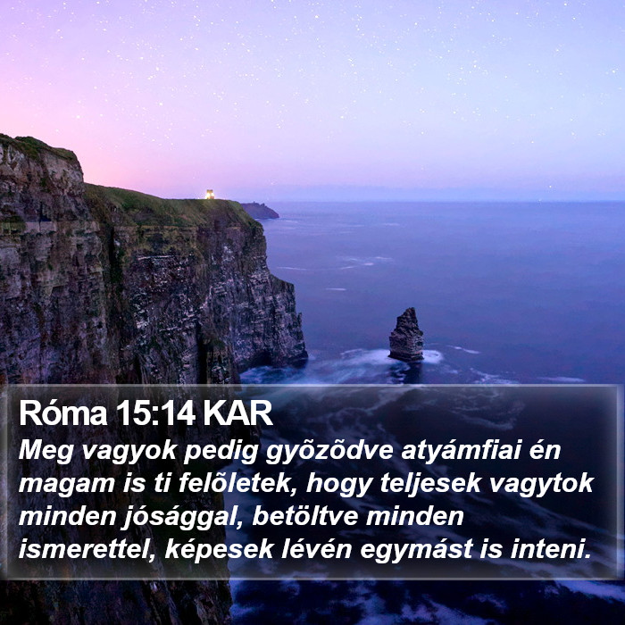 Róma 15:14 KAR Bible Study