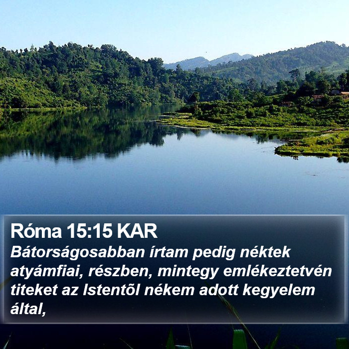 Róma 15:15 KAR Bible Study