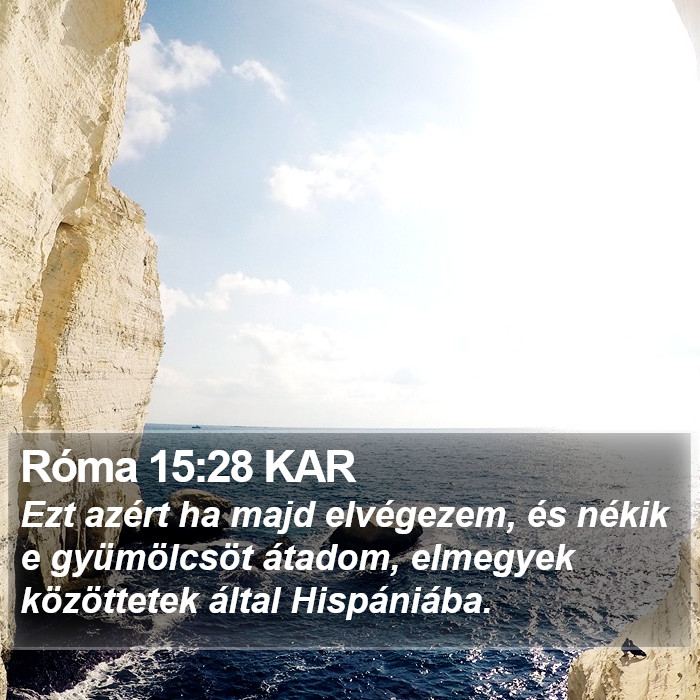 Róma 15:28 KAR Bible Study