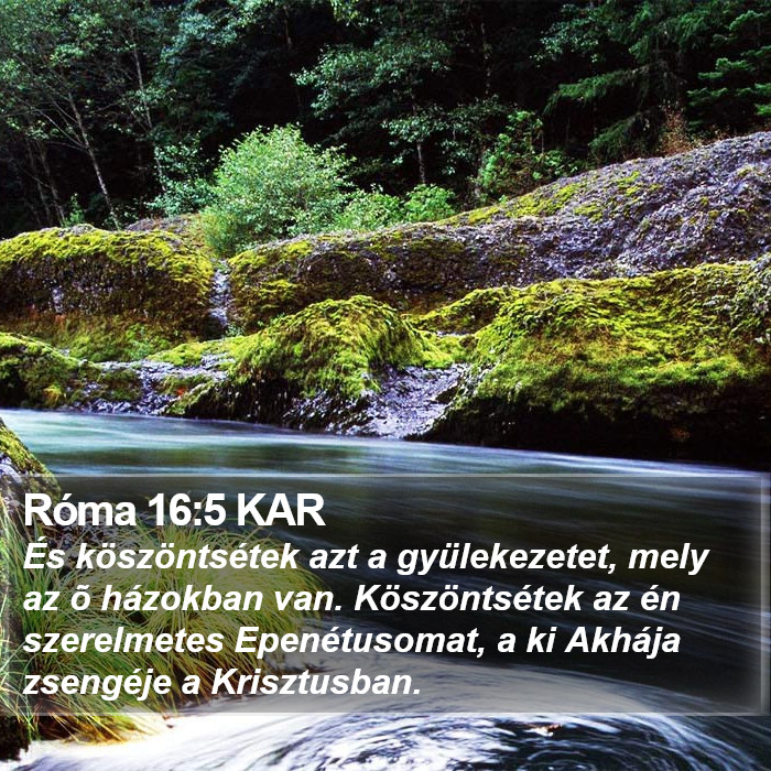 Róma 16:5 KAR Bible Study