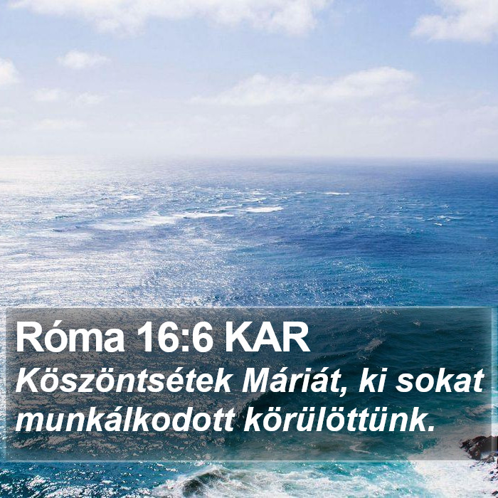 Róma 16:6 KAR Bible Study