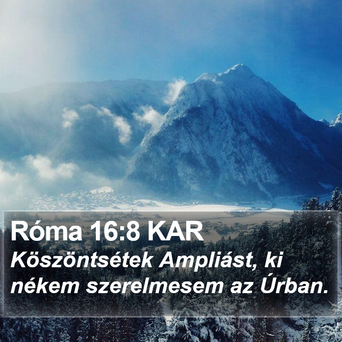 Róma 16:8 KAR Bible Study