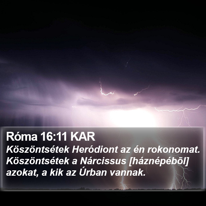 Róma 16:11 KAR Bible Study