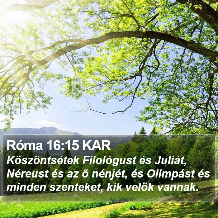 Róma 16:15 KAR Bible Study