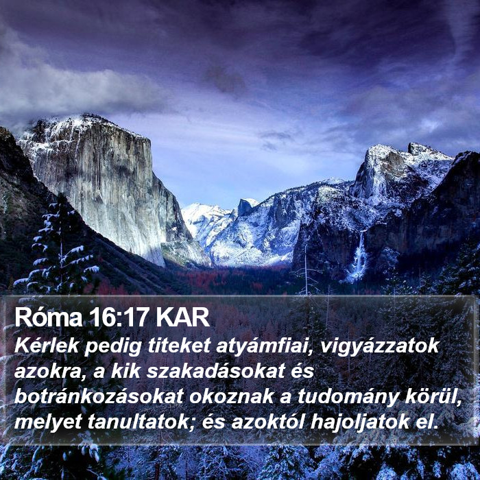 Róma 16:17 KAR Bible Study