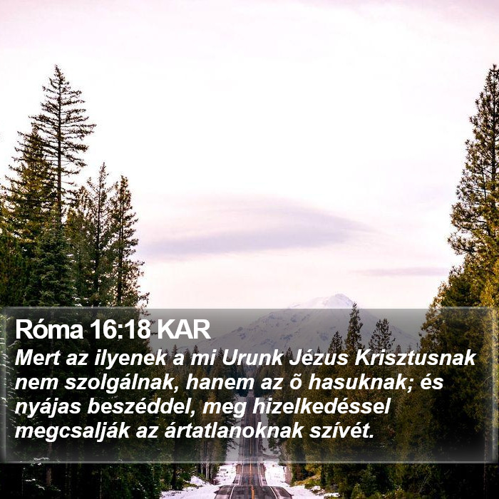 Róma 16:18 KAR Bible Study