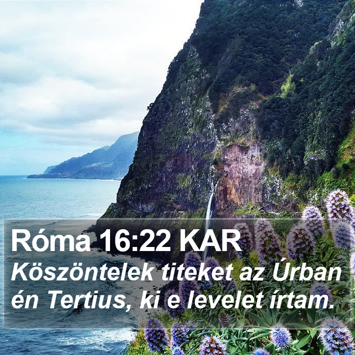 Róma 16:22 KAR Bible Study