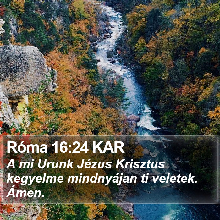 Róma 16:24 KAR Bible Study