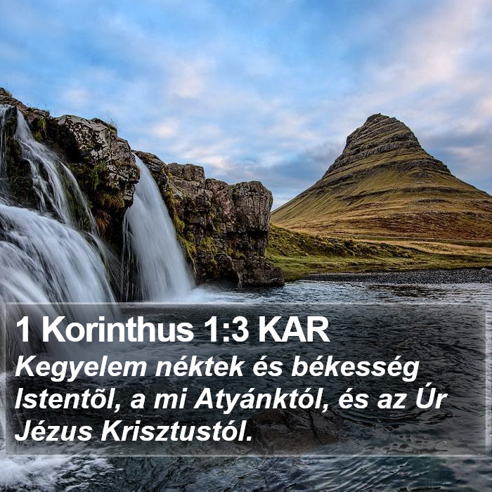 1 Korinthus 1:3 KAR Bible Study