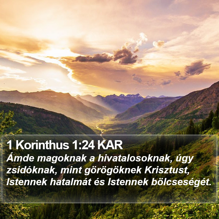 1 Korinthus 1:24 KAR Bible Study