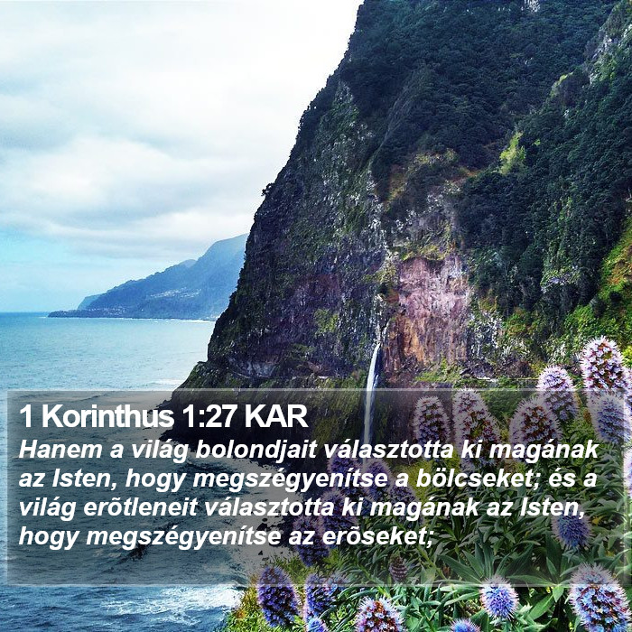 1 Korinthus 1:27 KAR Bible Study