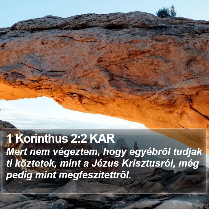 1 Korinthus 2:2 KAR Bible Study