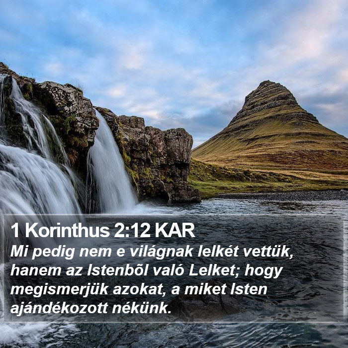 1 Korinthus 2:12 KAR Bible Study