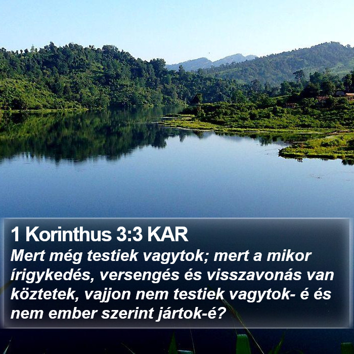 1 Korinthus 3:3 KAR Bible Study