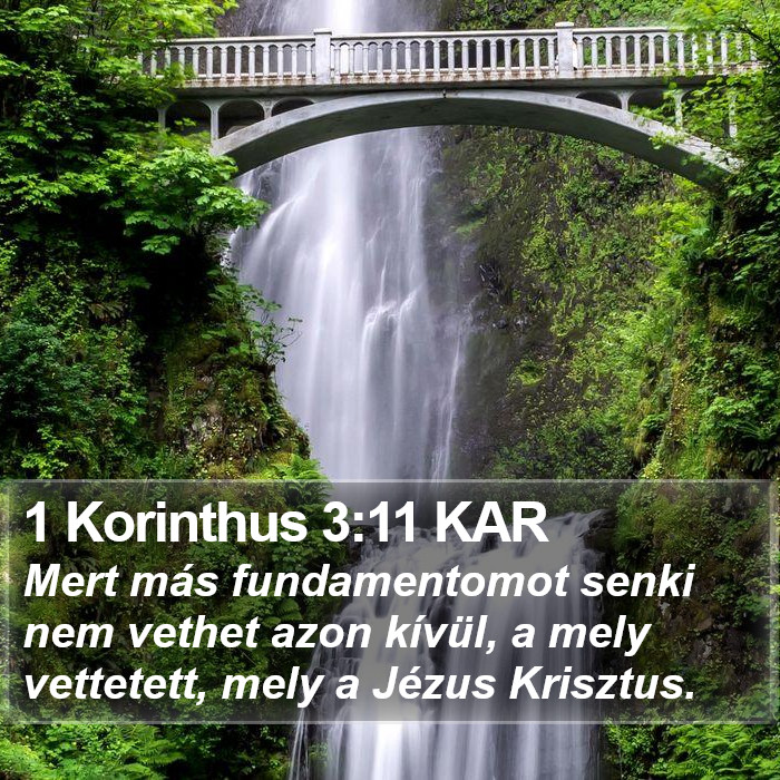 1 Korinthus 3:11 KAR Bible Study