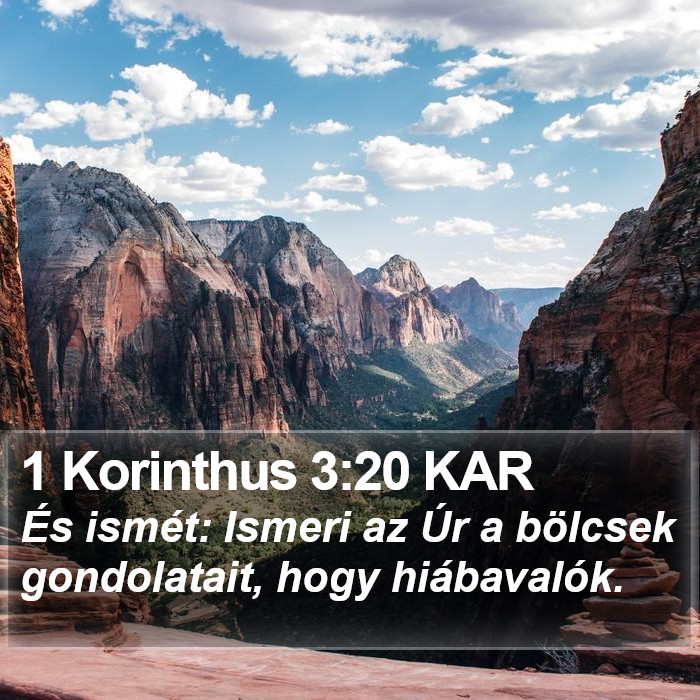 1 Korinthus 3:20 KAR Bible Study