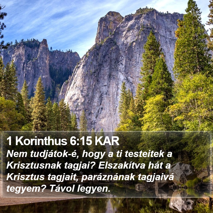 1 Korinthus 6:15 KAR Bible Study