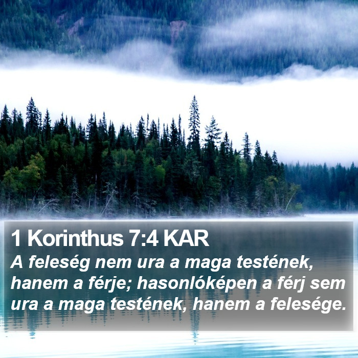 1 Korinthus 7:4 KAR Bible Study