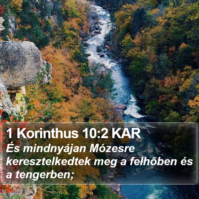 1 Korinthus 10:2 KAR Bible Study