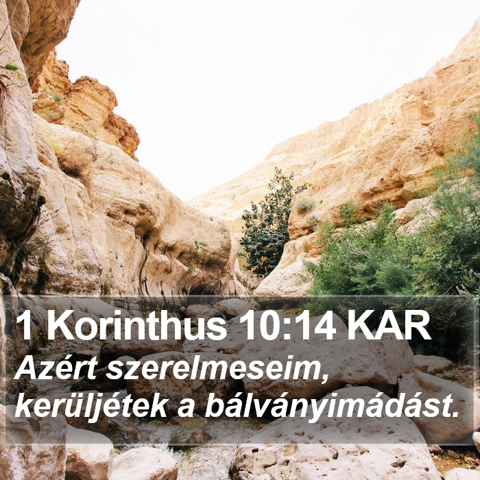 1 Korinthus 10:14 KAR Bible Study
