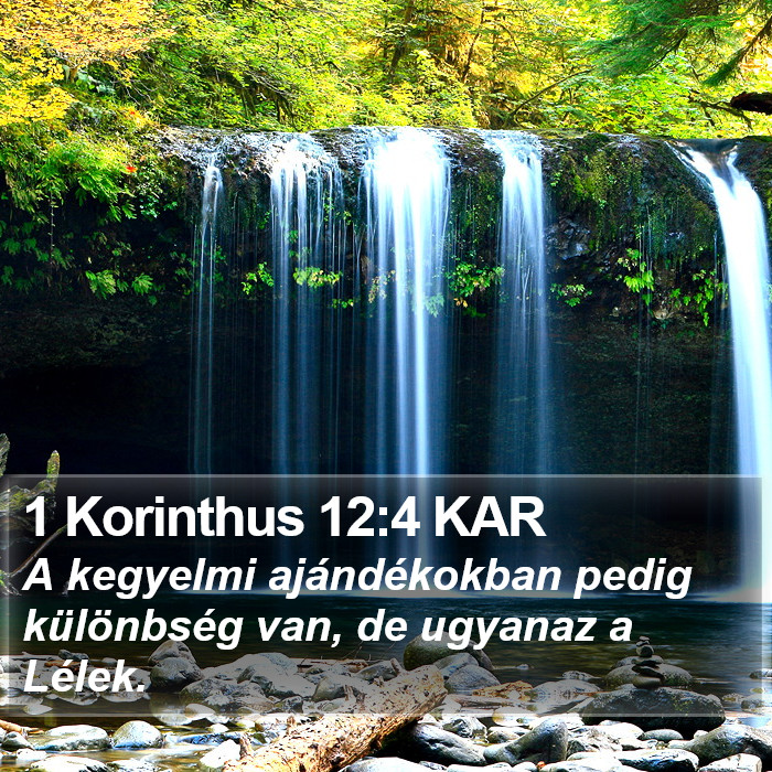 1 Korinthus 12:4 KAR Bible Study