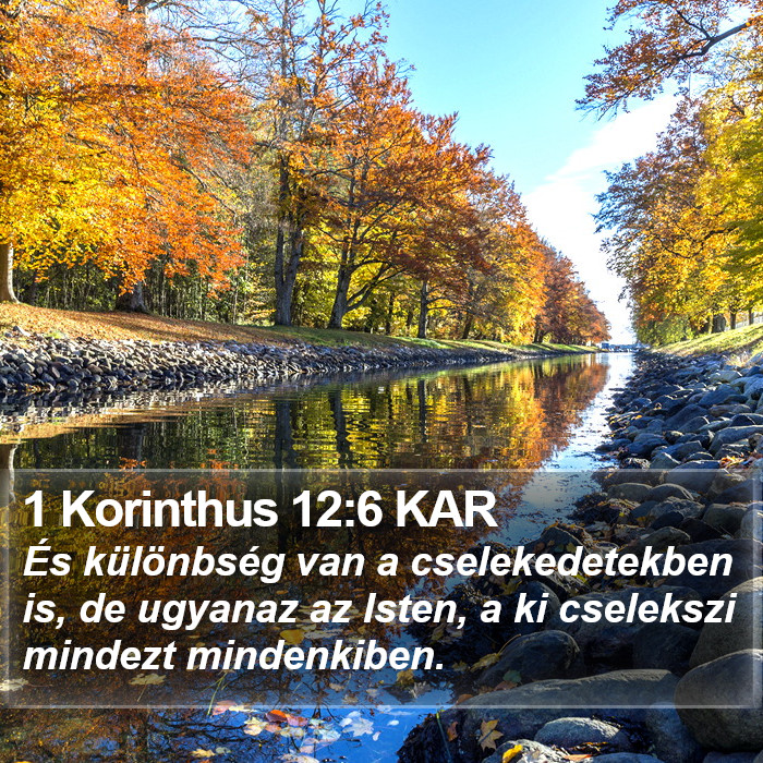 1 Korinthus 12:6 KAR Bible Study