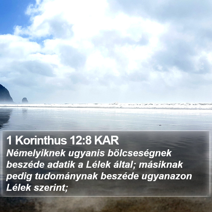 1 Korinthus 12:8 KAR Bible Study