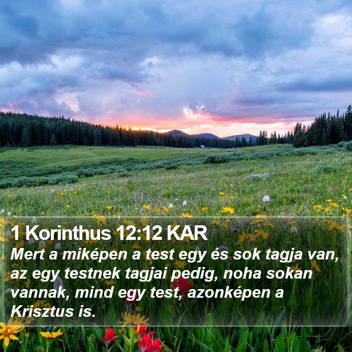 1 Korinthus 12:12 KAR Bible Study