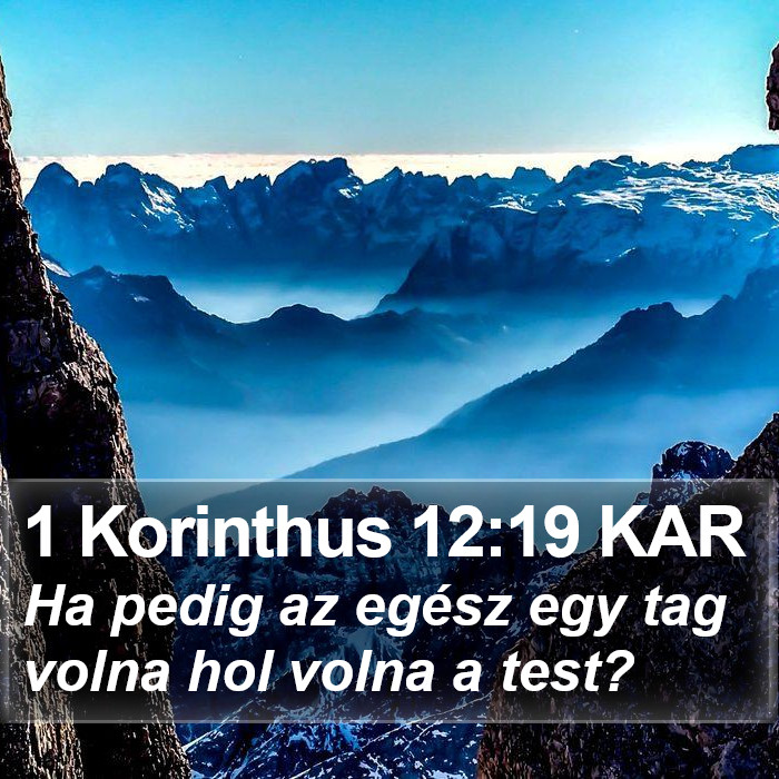 1 Korinthus 12:19 KAR Bible Study