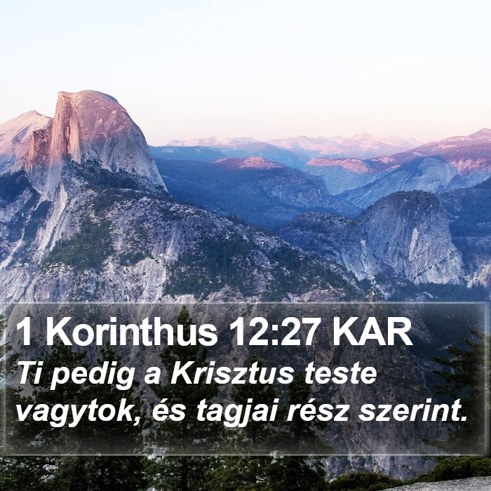 1 Korinthus 12:27 KAR Bible Study