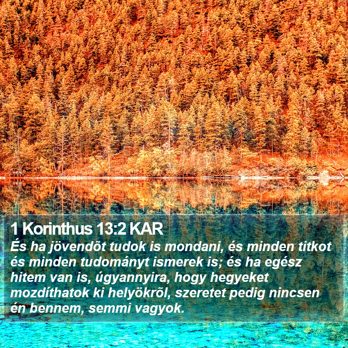 1 Korinthus 13:2 KAR Bible Study