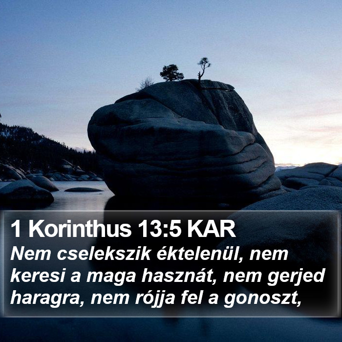 1 Korinthus 13:5 KAR Bible Study