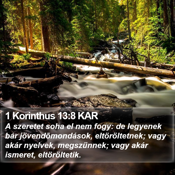 1 Korinthus 13:8 KAR Bible Study