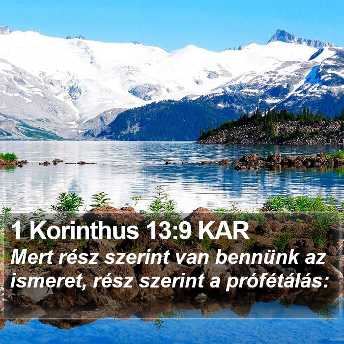 1 Korinthus 13:9 KAR Bible Study