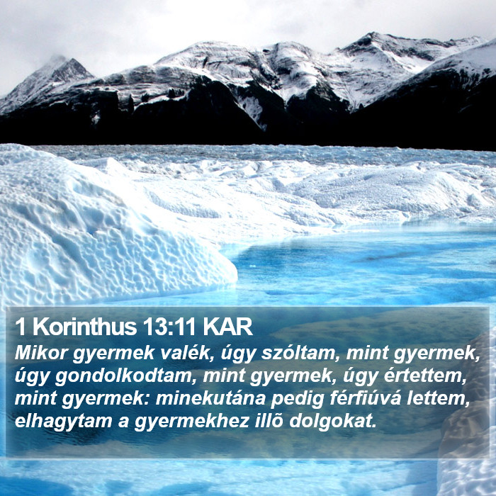 1 Korinthus 13:11 KAR Bible Study