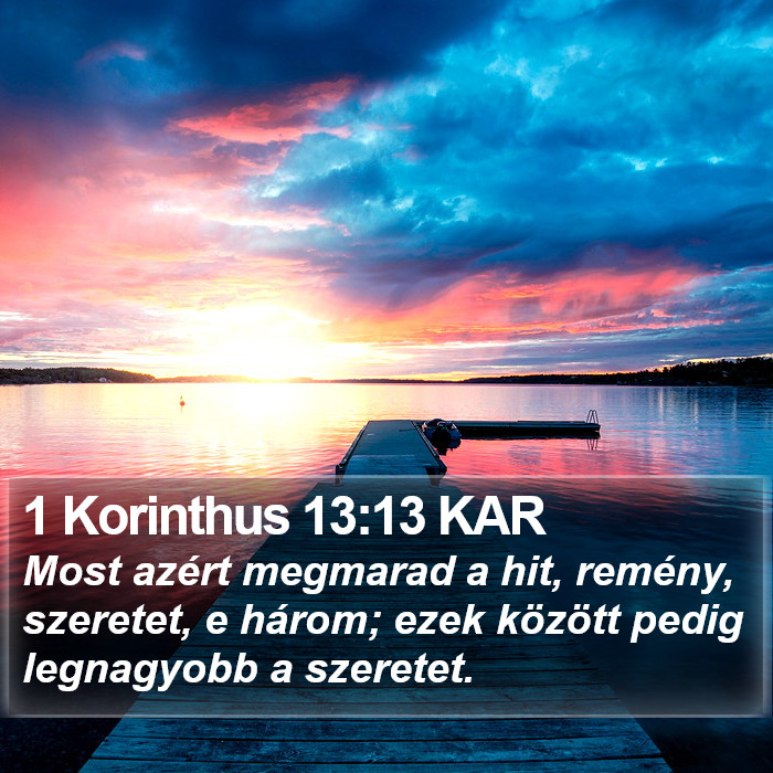 1 Korinthus 13:13 KAR Bible Study