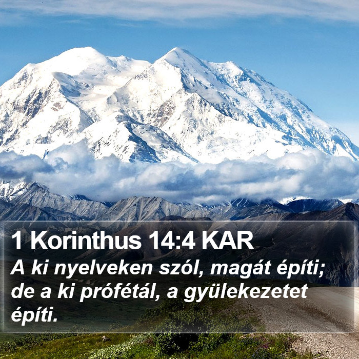 1 Korinthus 14:4 KAR Bible Study