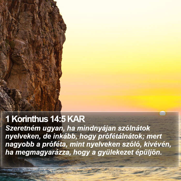 1 Korinthus 14:5 KAR Bible Study