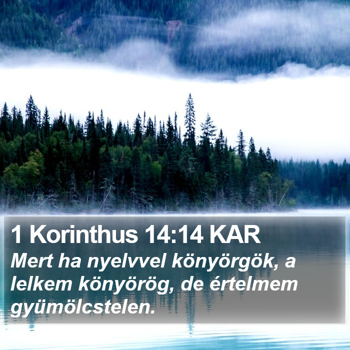 1 Korinthus 14:14 KAR Bible Study