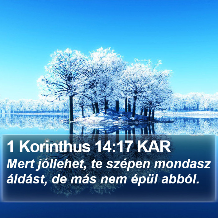 1 Korinthus 14:17 KAR Bible Study