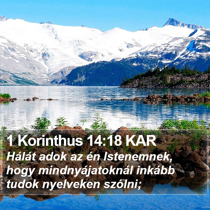 1 Korinthus 14:18 KAR Bible Study