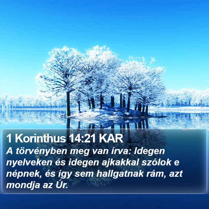 1 Korinthus 14:21 KAR Bible Study