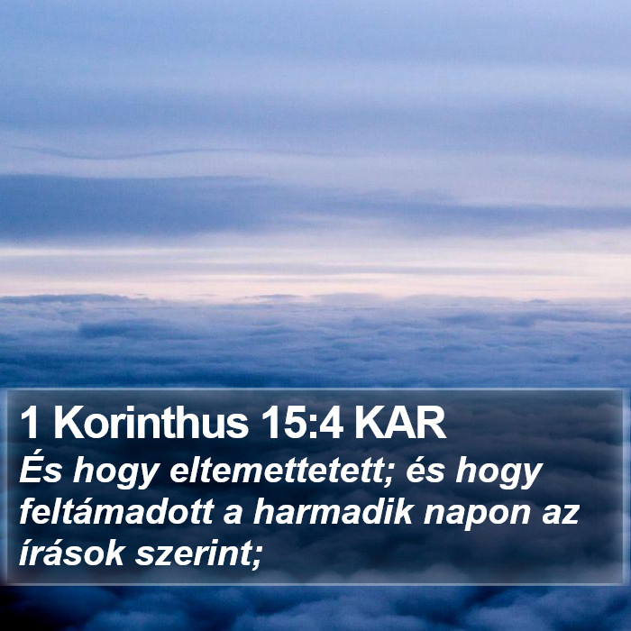 1 Korinthus 15:4 KAR Bible Study