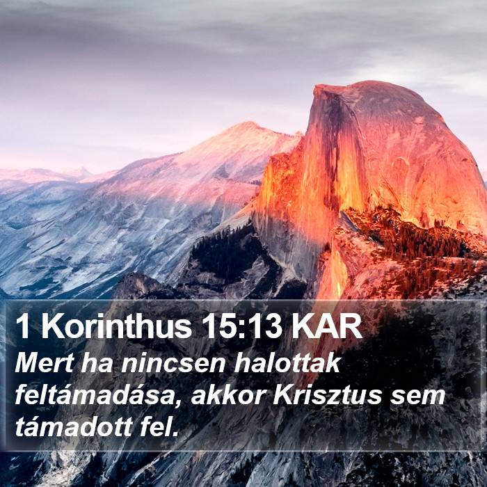 1 Korinthus 15:13 KAR Bible Study
