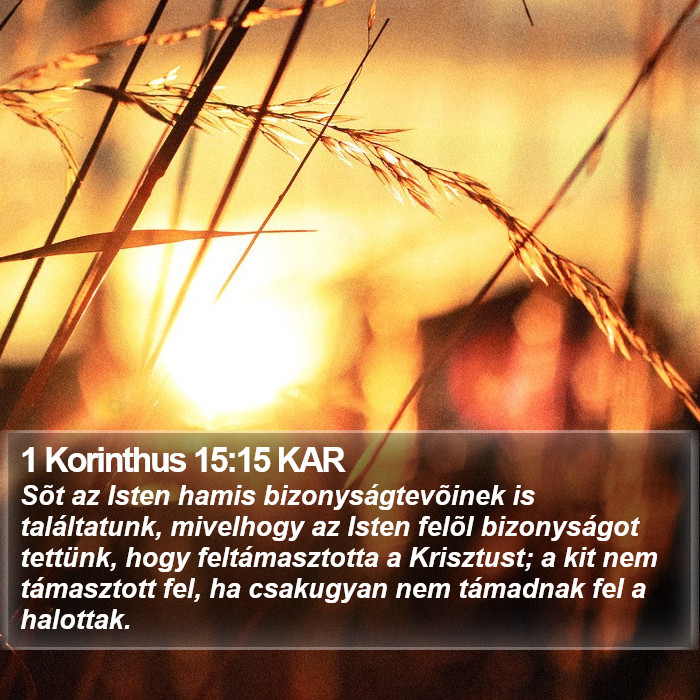 1 Korinthus 15:15 KAR Bible Study