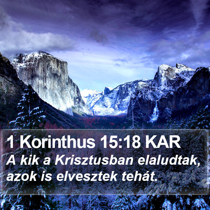 1 Korinthus 15:18 KAR Bible Study